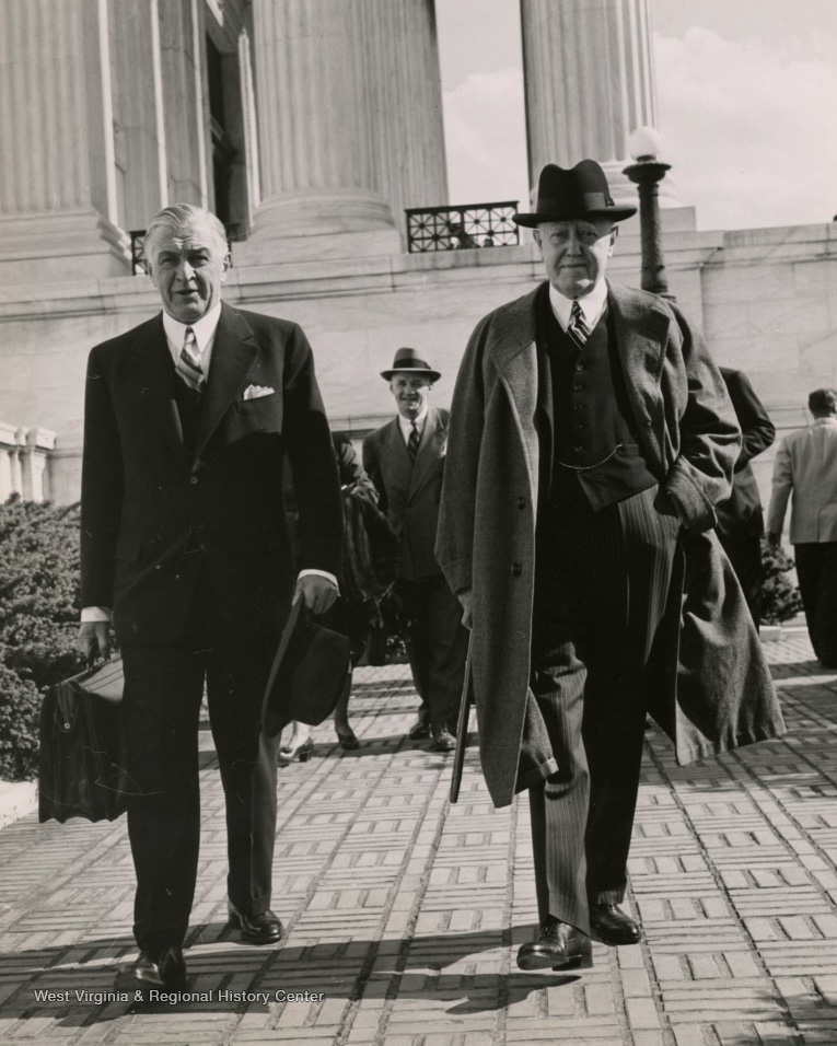 John W. Davis with a colleague on the south plaza, United States Supreme Court.