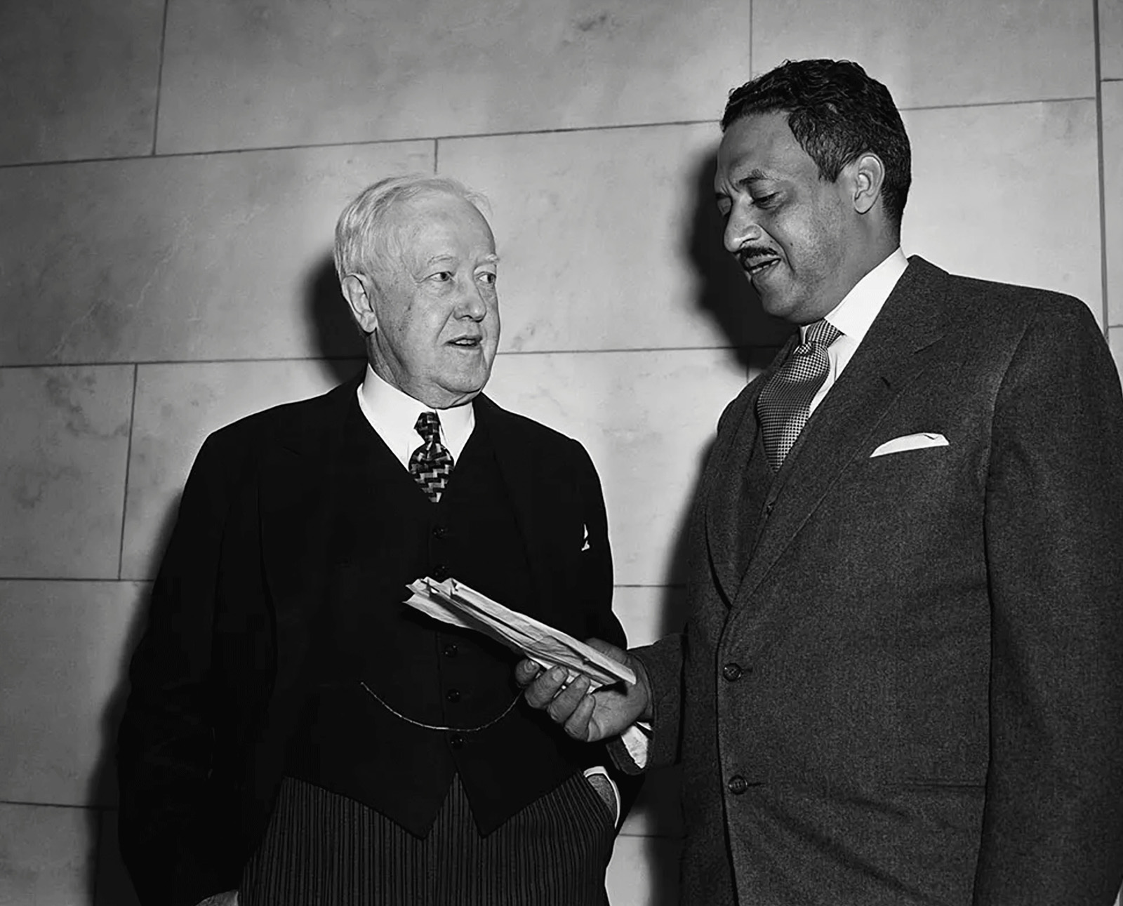 John W Davis and Thurgood Marshall.